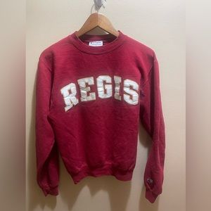 Champion Regis University College Crewneck..flaws shown..small..20x23
